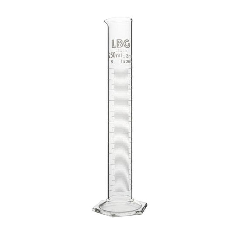 Probeta grad. base hex. clase B, 250 ml, LBG 3.3 - MCH3-250-001